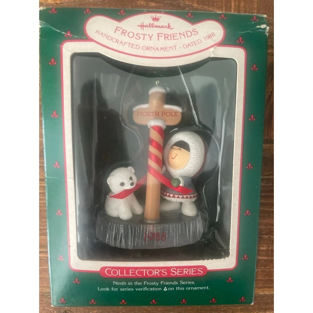 Hallmark Ornament  1988 FROSTY Friends ESKIMO and‎ POLAR